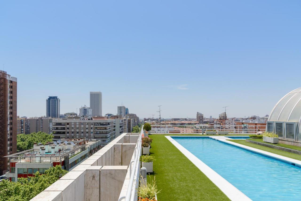 Ferienwohnung Charming Eurobuilding Skyline Madrid Exterior foto